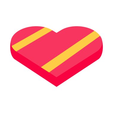 Düz ve basit kalp kutusu örnekleme materyali