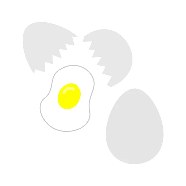 壊れた卵のイラスト素材 — ストックベクタ