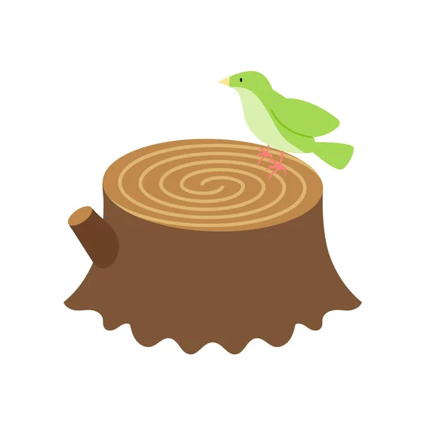 Material Ilustração Coto Simples Plano Warbler — Vetor de Stock