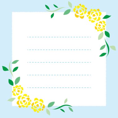 Saf sarı gül süsleme malzemesi.