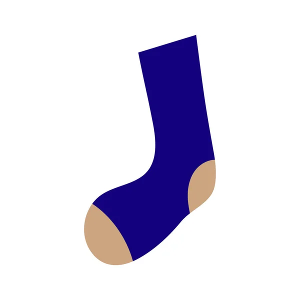 シンプルかつフラットな靴下のイラスト素材 — ストックベクタ