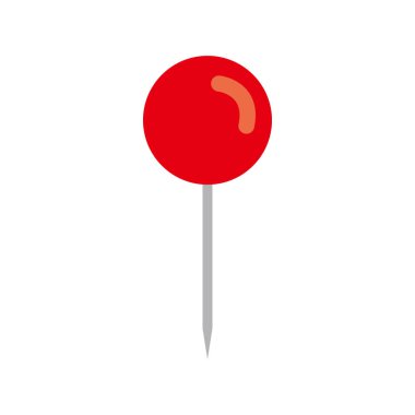 Basit ve düz harita pin simgesi materyali