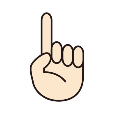 Basit ve ten rengi parmak çizimi materyali