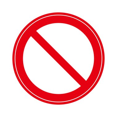 Basit ve göze çarpan kapalı işaret materyali