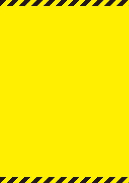 Yellow Conspicuous Danger Sign Material — Stockvektor