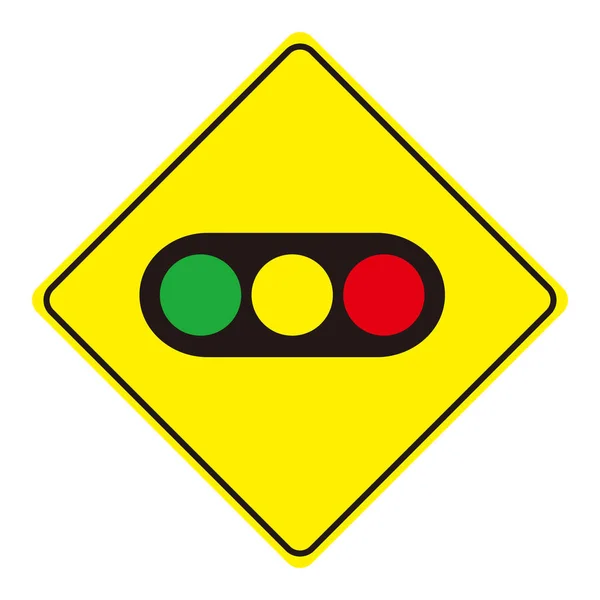 Simple Conspicuous Traffic Light Illustration Material — ストックベクタ