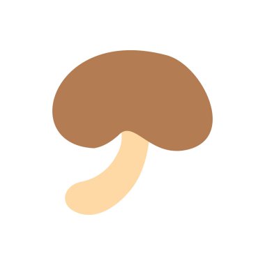 Basit ve düz mantar resimleme materyali