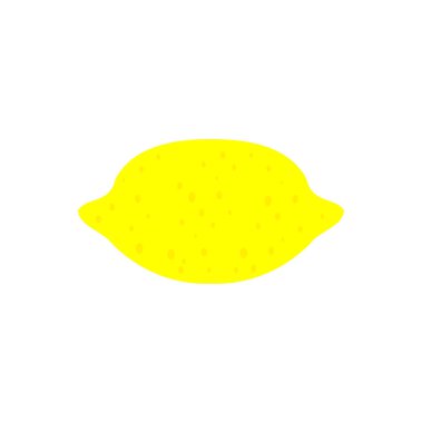 Düz ve basit limon çizimi materyali