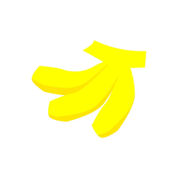 平面和简单的香蕉图解材料 — 图库矢量图片
