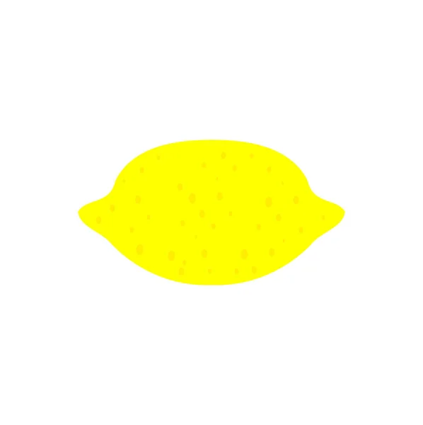 扁平和简单的柠檬插图材料 — 图库矢量图片