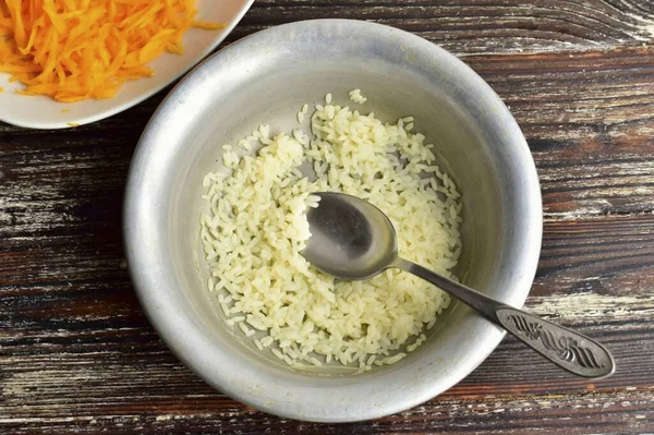 Kook Rijst Minuten — Stockfoto