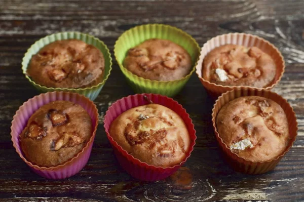 Stuur Muffins Naar Een Oven Voorverwarmd Tot 190 Graden Voor — Stockfoto