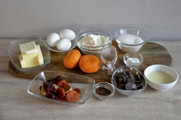 Prepare Todos Ingredientes Necessários Para Fazer Cupcake Logs — Fotografia de Stock