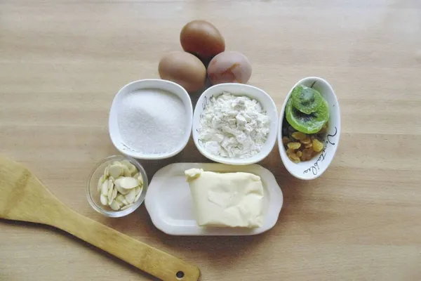 Prepare All Necessary Ingredients Preparing Bunny Cupcake — Stock Photo, Image