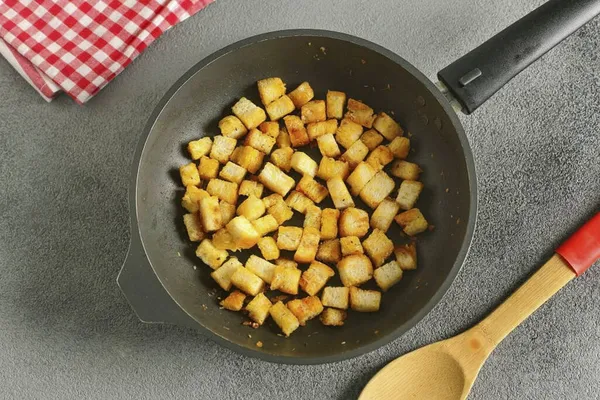 Insalata Puoi Prendere Cracker Pronti Preferisco Farle Stesso Fare Questo — Foto Stock