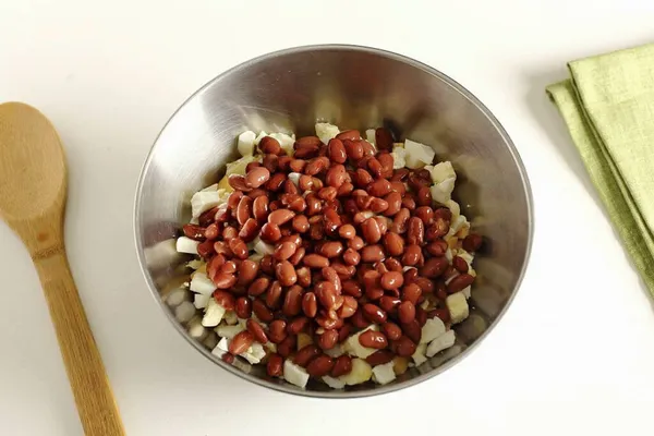 Añadir Los Frijoles Bowl — Foto de Stock