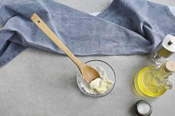 Preparem Ber Manie Espessante Para Molhos Feitos Quantidades Iguais Manteiga — Fotografia de Stock