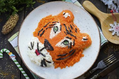 Şirin ve şirin bir kaplanımız var..