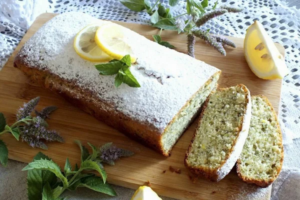 Egy Családi Teadélután Süthetsz Egy Finom Aromás Sütit Azt Javaslom — Stock Fotó