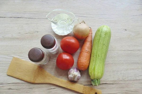 Подготовьте Ингредиенты Необходимые Приготовления Sauerkraut Tomato Saute — стоковое фото