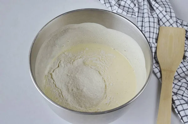 Add Flour Beat Another Minute — Fotografia de Stock