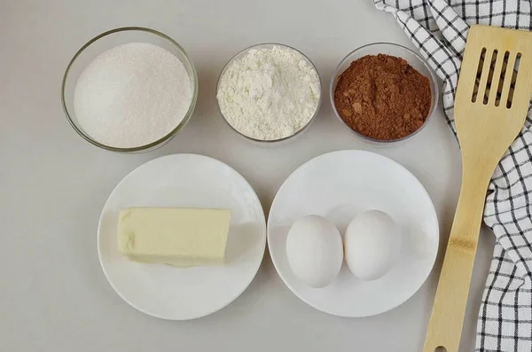 Prepare All Ingredients Needed Make Brown Pie Better Take Butter —  Fotos de Stock