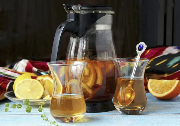 Incredibly Rich Taste Aroma Unusual Tea Propose Prepare Family Perfectly — Stok fotoğraf