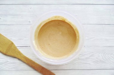 Beat again with a blender or mix thoroughly the curd-pumpkin mass.