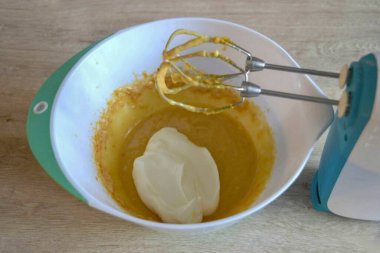 Lastly add the whipped cream and mix until smooth.