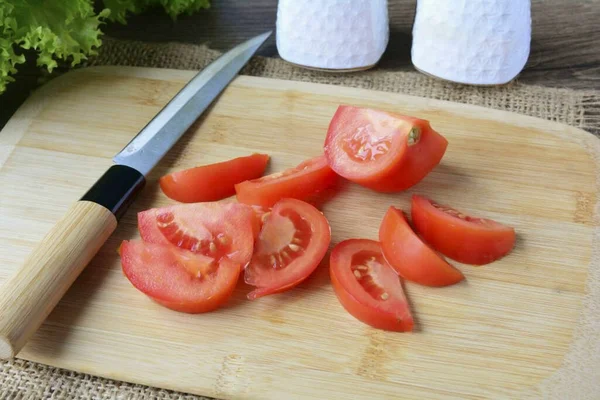 Cut Tomatoes Slices — Stock Photo, Image