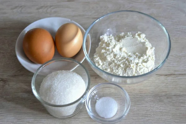 Den Backofen Auf 180 Grad Aufheizen Fangen Sie Kekse Backen — Stockfoto