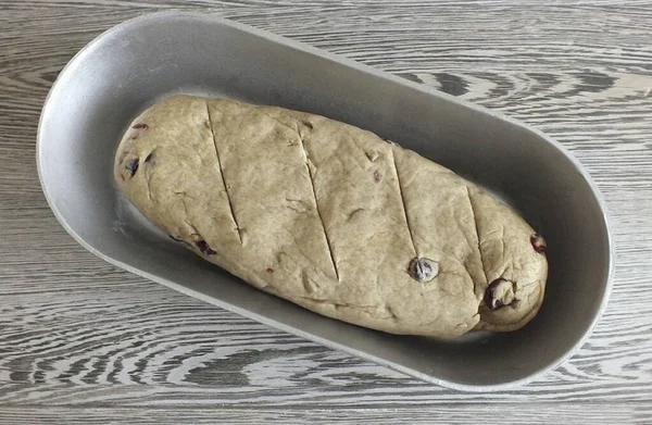 Lubricate Baking Dish Remaining Oil Shape Dough Roller Put Form — Stock Photo, Image