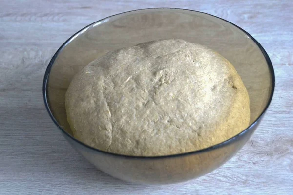 End Fermentation Dough Should Increase Times — Stock Photo, Image