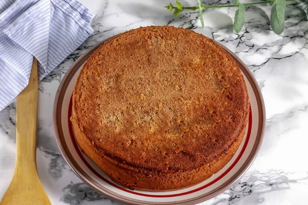 Bak Het Chocoladekoekje Ongeveer Minuten Laat Het Afkoelen Draai Vorm — Stockfoto