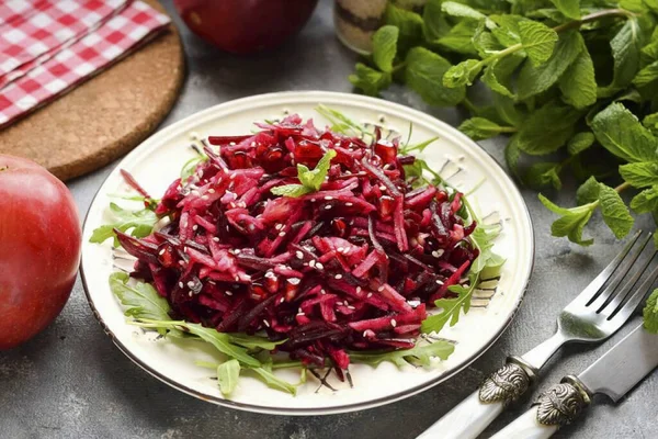 Tale Insalata Può Essere Servita Come Antipasto Come Aggiunta Piatti — Foto Stock