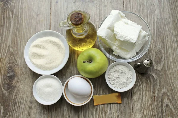 Приготуйте Всі Інгредієнти Необхідні Виготовлення Сухих Сирів Apple Помийте Сушіть — стокове фото
