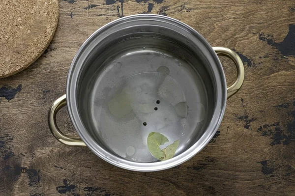 Hervir Agua Para Adobo Añadir Aceite Vegetal Vinagre Sal Azúcar — Foto de Stock