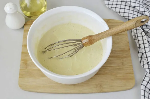 Vaze Óleo Vegetal Colheres Sopa Serão Bastante — Fotografia de Stock