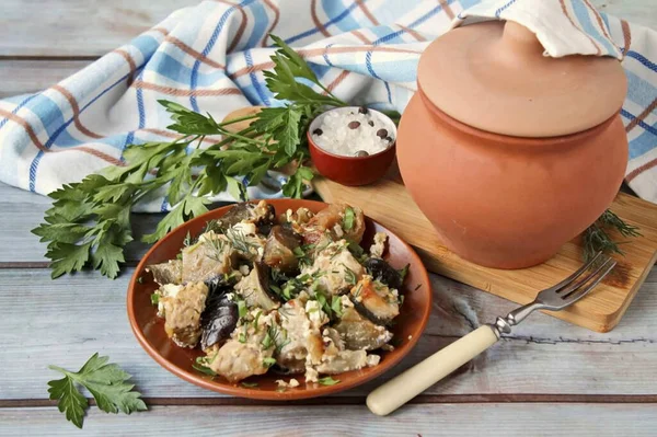 Gusta Comer Comida Deliciosa Pero Paras Estufa Durante Mucho Tiempo — Foto de Stock