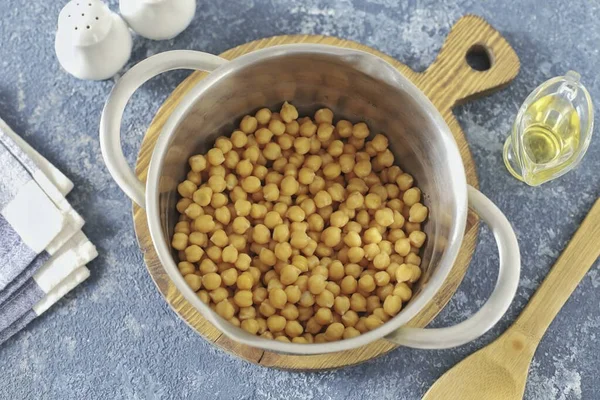 Antes Cocinar Recomendable Remojar Los Garbanzos Agua Durante Varias Horas — Foto de Stock