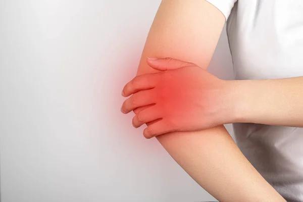 Concept Injury Pain Bruise Elbow Area — Stock Fotó