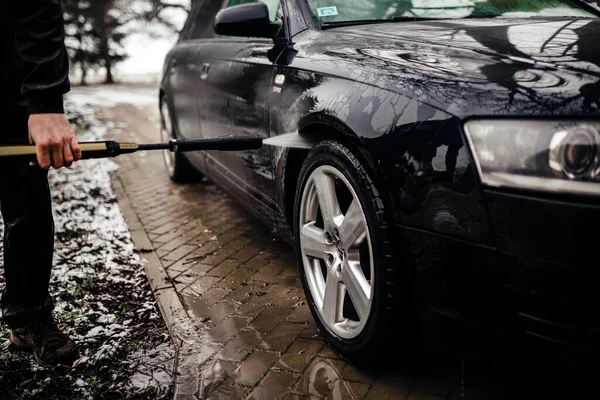 Car Cleaning Karcher High Pressure — Stock Photo, Image