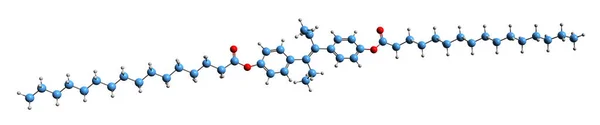 Imagen Fórmula Esquelética Dipalmitato Dietilestilbestrol Estructura Química Molecular Estrógeno Esteroideo —  Fotos de Stock