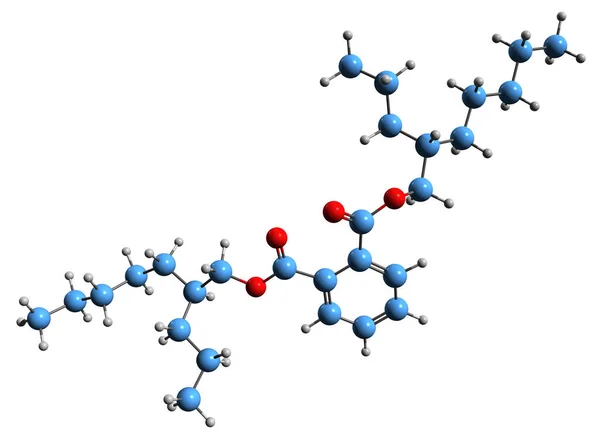 Imagen Fórmula Esquelética Propilheptil Ftalato Estructura Química Molecular Dphp Aislada —  Fotos de Stock