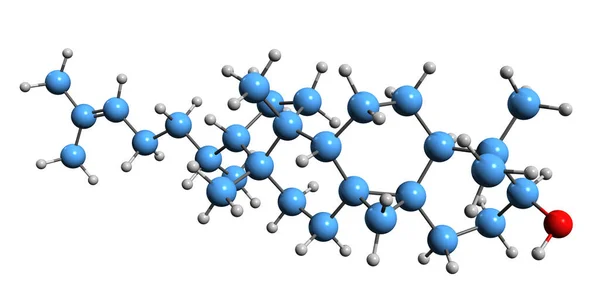 Cicloartenol Imagem Fórmula Esquelética Cicloartenol Estrutura Química Molecular Triterpenoide Isolado — Fotografia de Stock