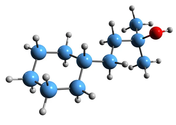 Imagen Fórmula Esquelética Del Coranol Estructura Química Molecular Los Cosméticos — Foto de Stock