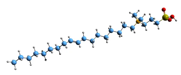 Imagen Fórmula Esquelética Coco Sultaine Estructura Química Molecular Del Tensioactivo — Foto de Stock