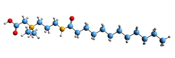 Imagem Fórmula Esquelética Cocamidopropil Betaína Estrutura Química Molecular Capb Isolado — Fotografia de Stock