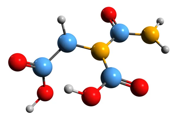 Immagine Della Formula Scheletrica Dell Acido Carbossilico Struttura Chimica Molecolare — Foto Stock