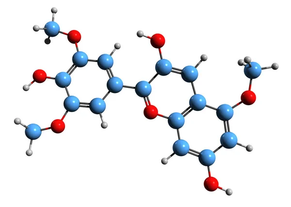 Beeld Van Capensinidin Skeletformule Moleculaire Chemische Structuur Van Anthocyanidine Geïsoleerd — Stockfoto